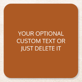 Posavasos Cuadrado De Papel Paleta de fiesta de coctail a la moda de color sól