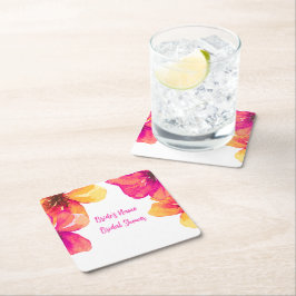 Posavasos Cuadrado De Papel Paleta de pastel