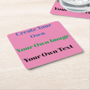 Posavasos Cuadrado De Papel Papel