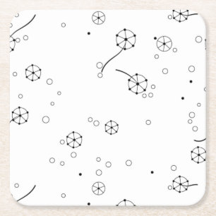 Posavasos Cuadrado De Papel Papel