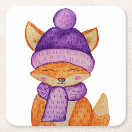 Posavasos Cuadrado De Papel Papel