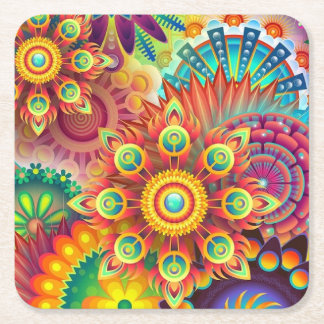 Posavasos Cuadrado De Papel Papel