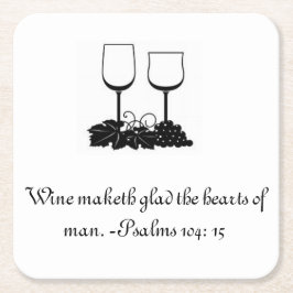 Posavasos Cuadrado De Papel Papel