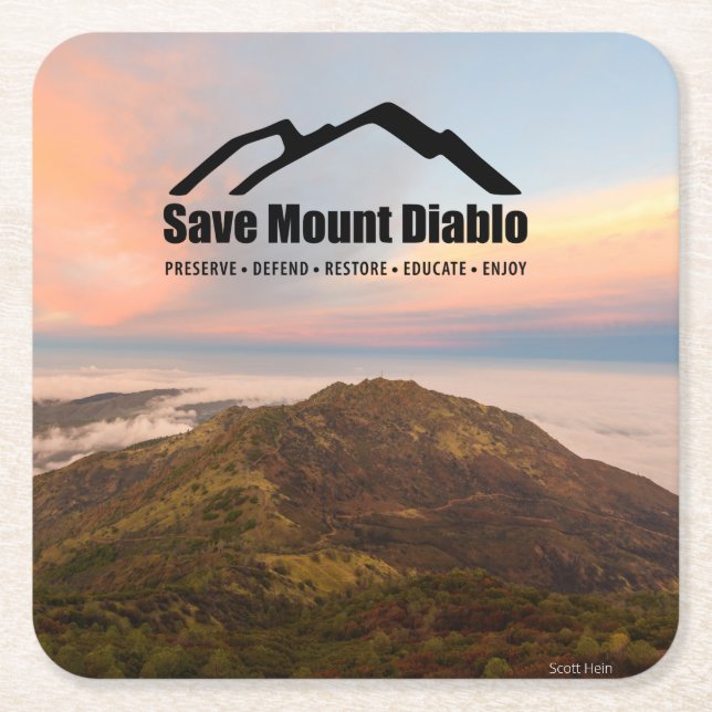 Posavasos Cuadrado De Papel Papel (Anverso)