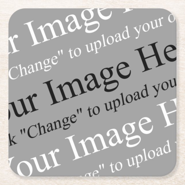 Posavasos Cuadrado De Papel Papel (Anverso)