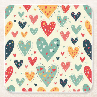 Posavasos Cuadrado De Papel Papel