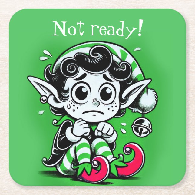 Posavasos Cuadrado De Papel Papel (Anverso)