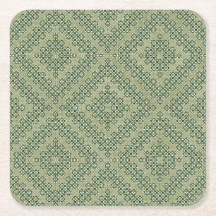 Posavasos Cuadrado De Papel Papel