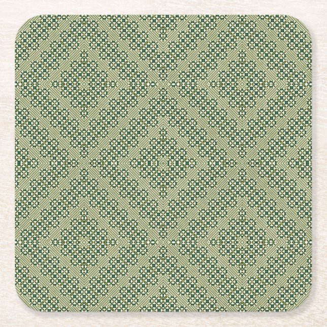 Posavasos Cuadrado De Papel Papel (Anverso)