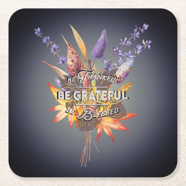 Posavasos Cuadrado De Papel Papel (Anverso)