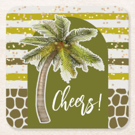 Posavasos Cuadrado De Papel Papel