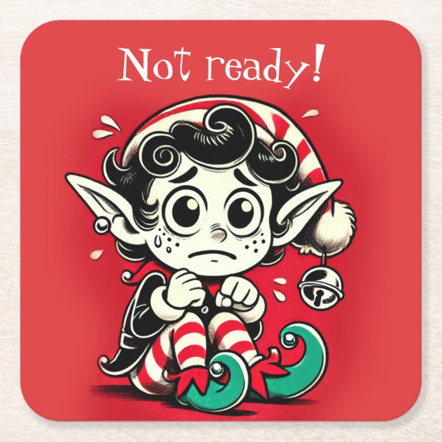 Posavasos Cuadrado De Papel Papel (Anverso)