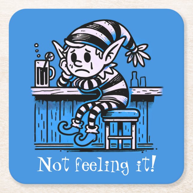 Posavasos Cuadrado De Papel Papel (Anverso)