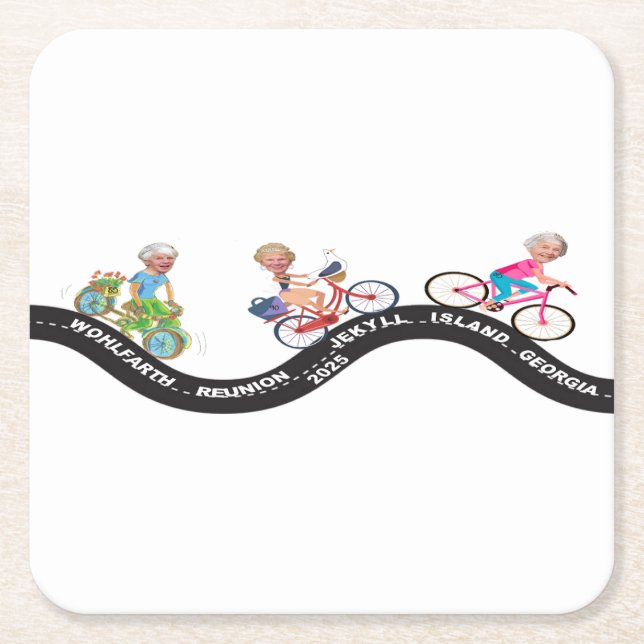 Posavasos Cuadrado De Papel Papel (Anverso)