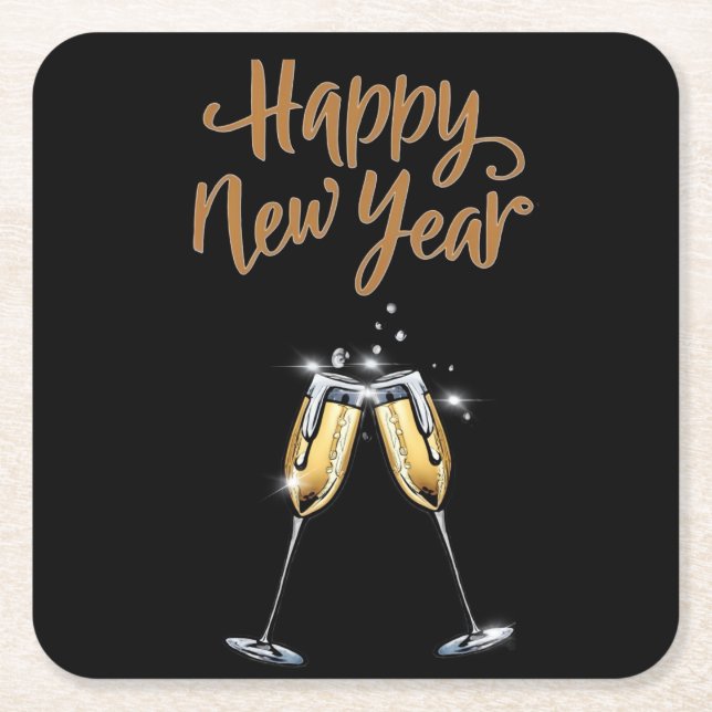 Posavasos Cuadrado De Papel Papel (Anverso)