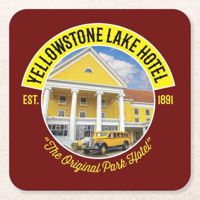 Posavasos Cuadrado De Papel Papel (Anverso)