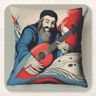 Posavasos Cuadrado De Papel Papel