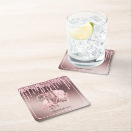 Posavasos Cuadrado De Papel Papel