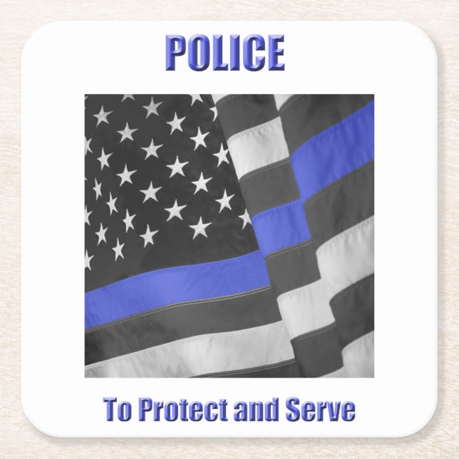 Posavasos Cuadrado De Papel Papeleta policial (Anverso)