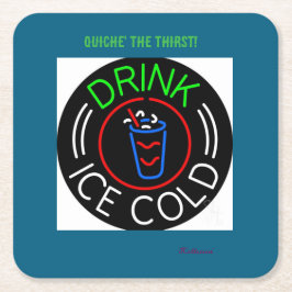 Posavasos Cuadrado De Papel Paper Coaster