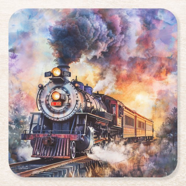 Posavasos Cuadrado De Papel Paper Coaster (Anverso)