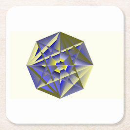 Posavasos Cuadrado De Papel Paper Crystal Coaster