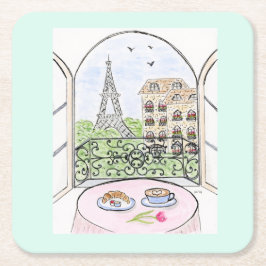 Posavasos Cuadrado De Papel París es una buena idea