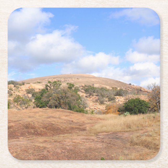 Posavasos Cuadrado De Papel Parque de estado encantado país de la roca de la (Anverso)
