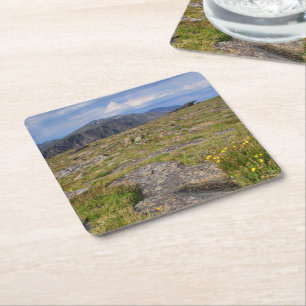 Posavasos Cuadrado De Papel Parque Nacional de las Montañas Rocosas