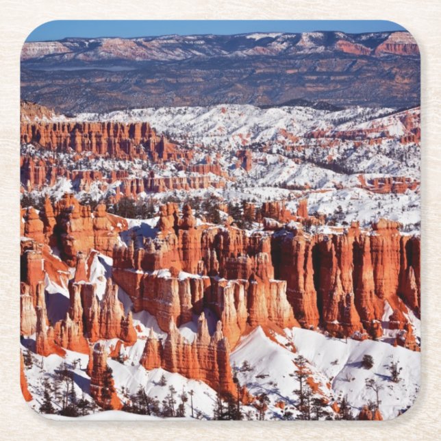 Posavasos Cuadrado De Papel Parque nacional del barranco de Bryce (Anverso)