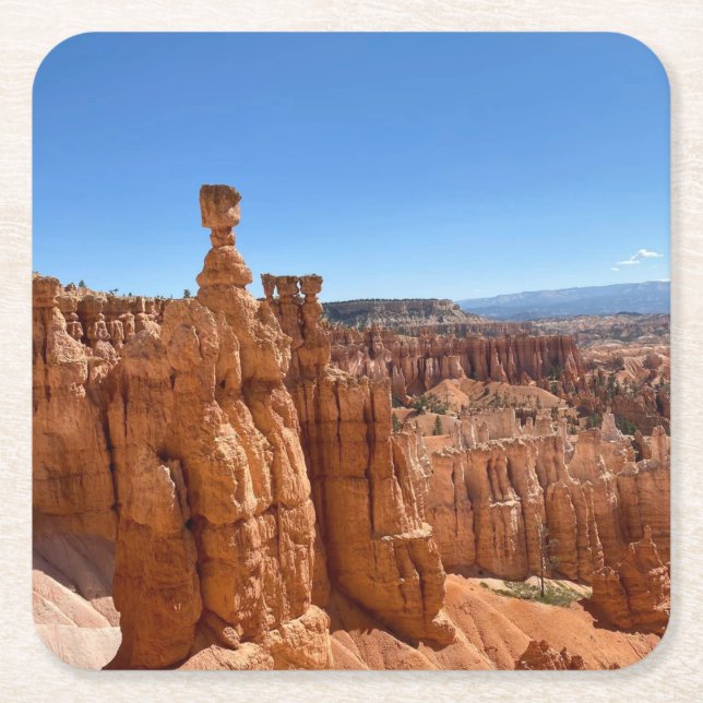Posavasos Cuadrado De Papel Parque nacional del Cañón de Bryce, Utah (Anverso)
