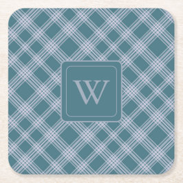 Posavasos Cuadrado De Papel Pasador De Patrón De Placa De Cian Silenciado