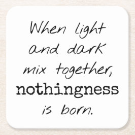 Posavasos Cuadrado De Papel Pascua De Papel Claro Y Oscuro