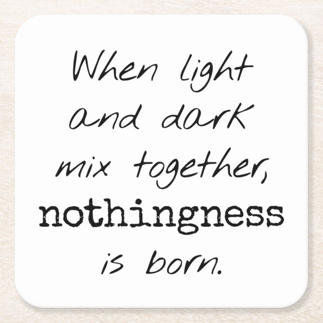 Posavasos Cuadrado De Papel Pascua De Papel Claro Y Oscuro (Anverso)