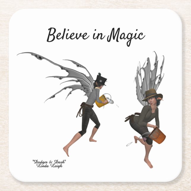 Posavasos Cuadrado De Papel Pascua de papel para las fábricas de cerveza Twin  (Anverso)