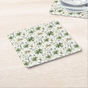 Posavasos Cuadrado De Papel Pascua de San Patricio