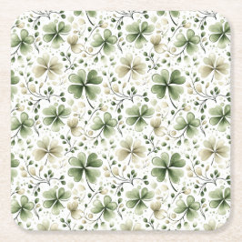 Posavasos Cuadrado De Papel Pascua de San Patricio