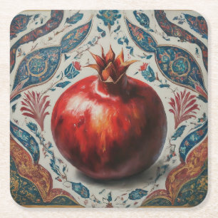 Posavasos Cuadrado De Papel Pascua de Yalda