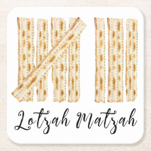 Posavasos Cuadrado De Papel Pascua Lotzah Matzah 8 días