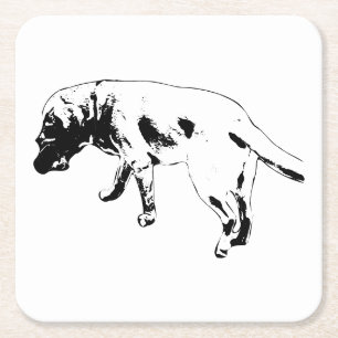 Posavasos Cuadrado De Papel Pasos e historias