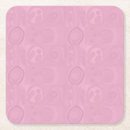 Posavasos Cuadrado De Papel Pastel Pink Mother's Day Collection