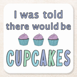 Posavasos Cuadrado De Papel Pasteles