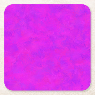 Posavasos Cuadrado De Papel Patrón abstracto púrpura rosa