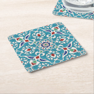 Posavasos Cuadrado De Papel Patrón azul azul azul azul azul azul azul azul ver