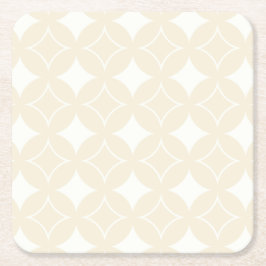 Posavasos Cuadrado De Papel Patrón Beige-Shipo