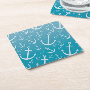 Posavasos Cuadrado De Papel Patrón de anclaje