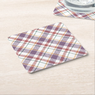 Posavasos Cuadrado De Papel Patrón de Cuadro Clásico