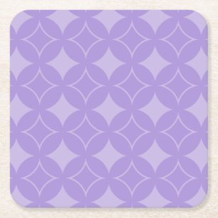 Posavasos Cuadrado De Papel Patrón de Lilac