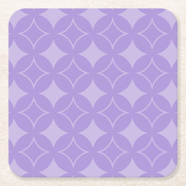 Posavasos Cuadrado De Papel Patrón de Lilac (Anverso)