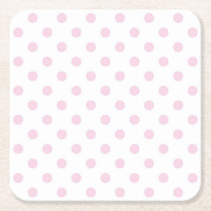 Posavasos Cuadrado De Papel Patrón de puntos polacos